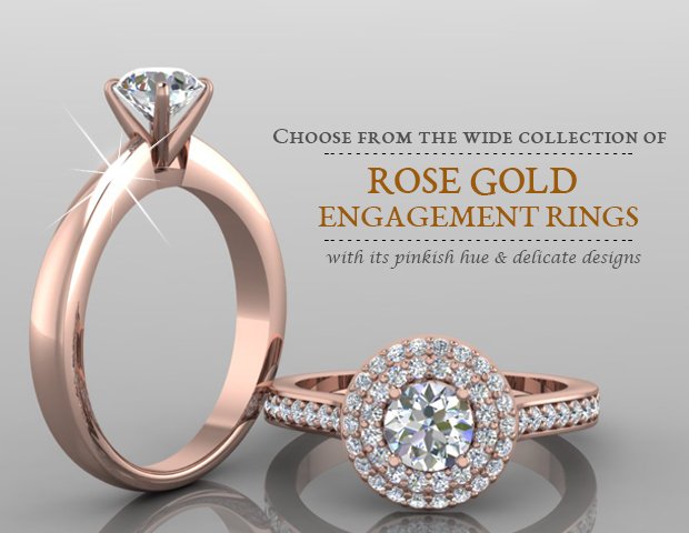 Estate Rose Gold Engagement Ring - Plante Jewelers